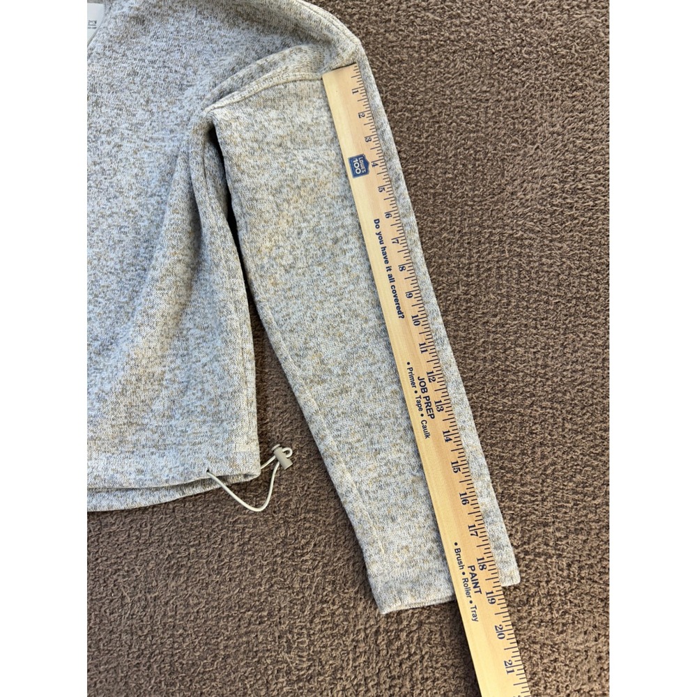 Thread & Supply Womens Heather Oatmeal Quarter Zip Pullover Fleece S JKX7570 - Picture 7 of 8
